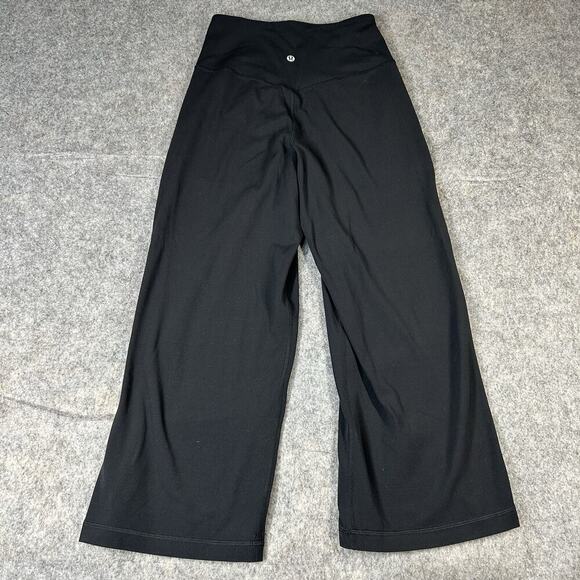 Lululemon Pants Align Wide Leg Crop 23” Womens 4 Black Yoga Athleisure - Picture 10 of 11